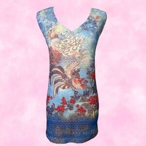 M042 // Y2K Venezia Jeans Mesh print tee // 1X